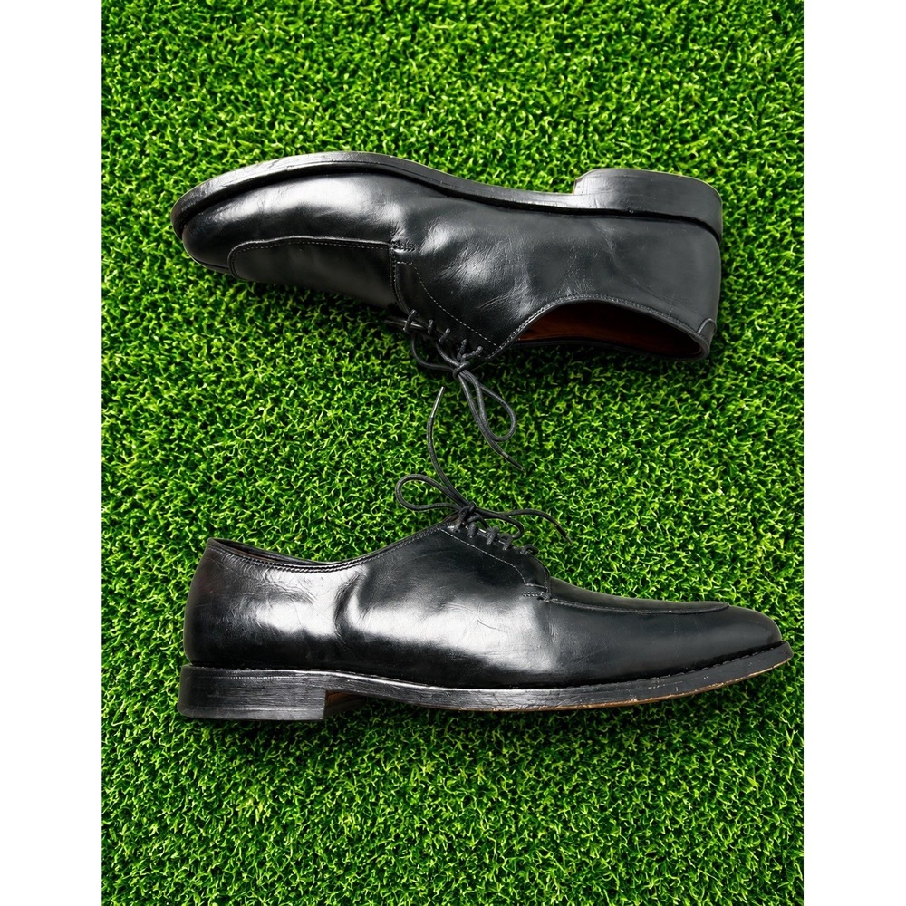 Allen Edmonds Delray Mens 9E Black Leather Split Toe Derby Dress Shoes USA